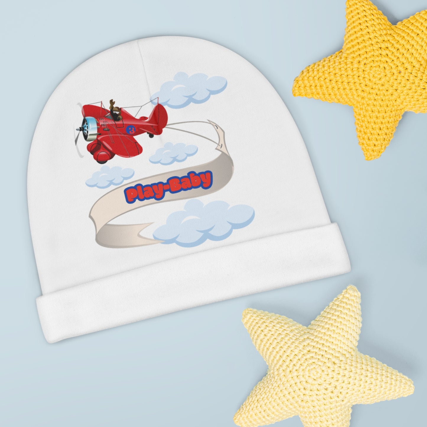 Play-Baby Beanie - Cute Airplane Design for Infants