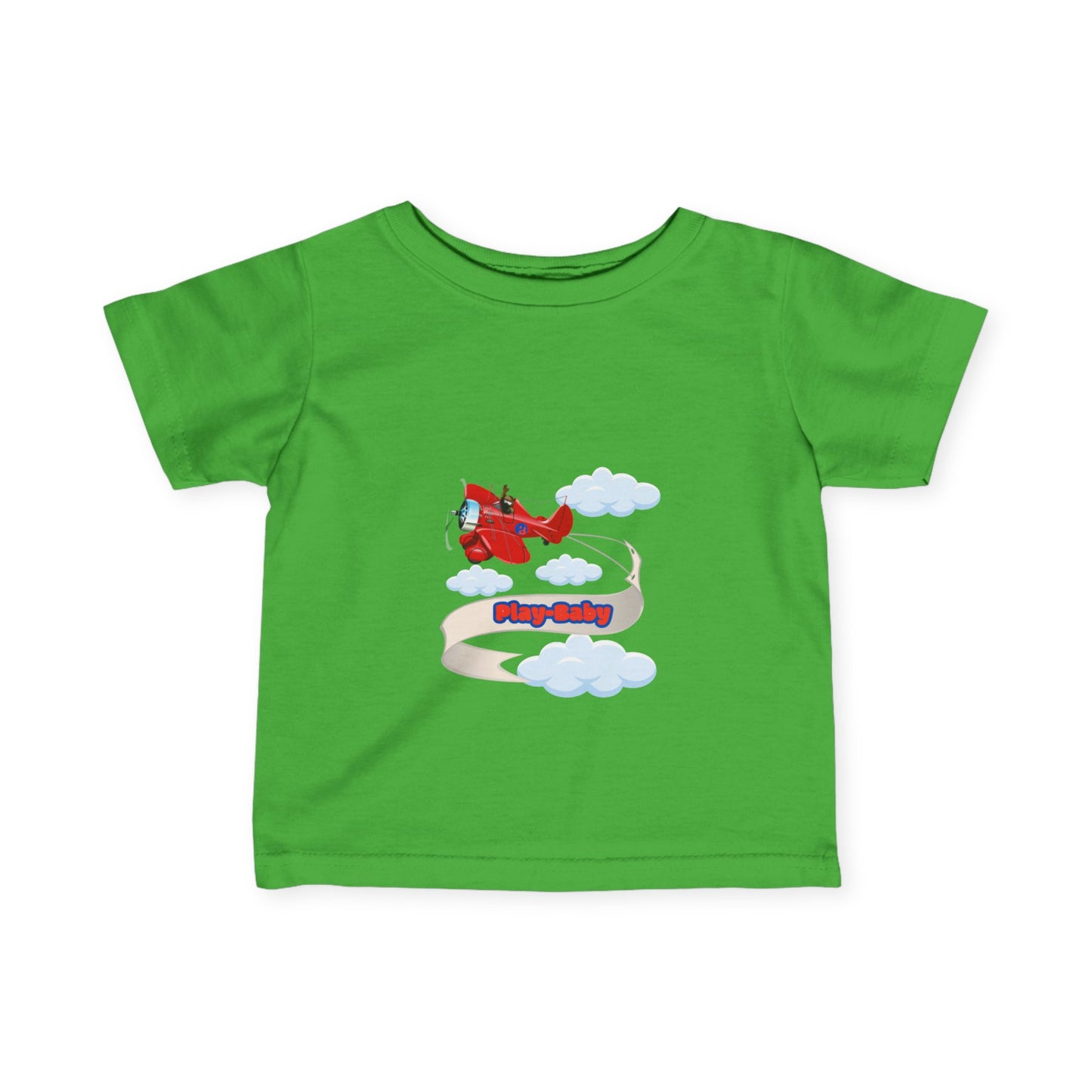 Play-Baby Airlplane Infant Tee - Adorable Baby Shirt for Playful Vibes