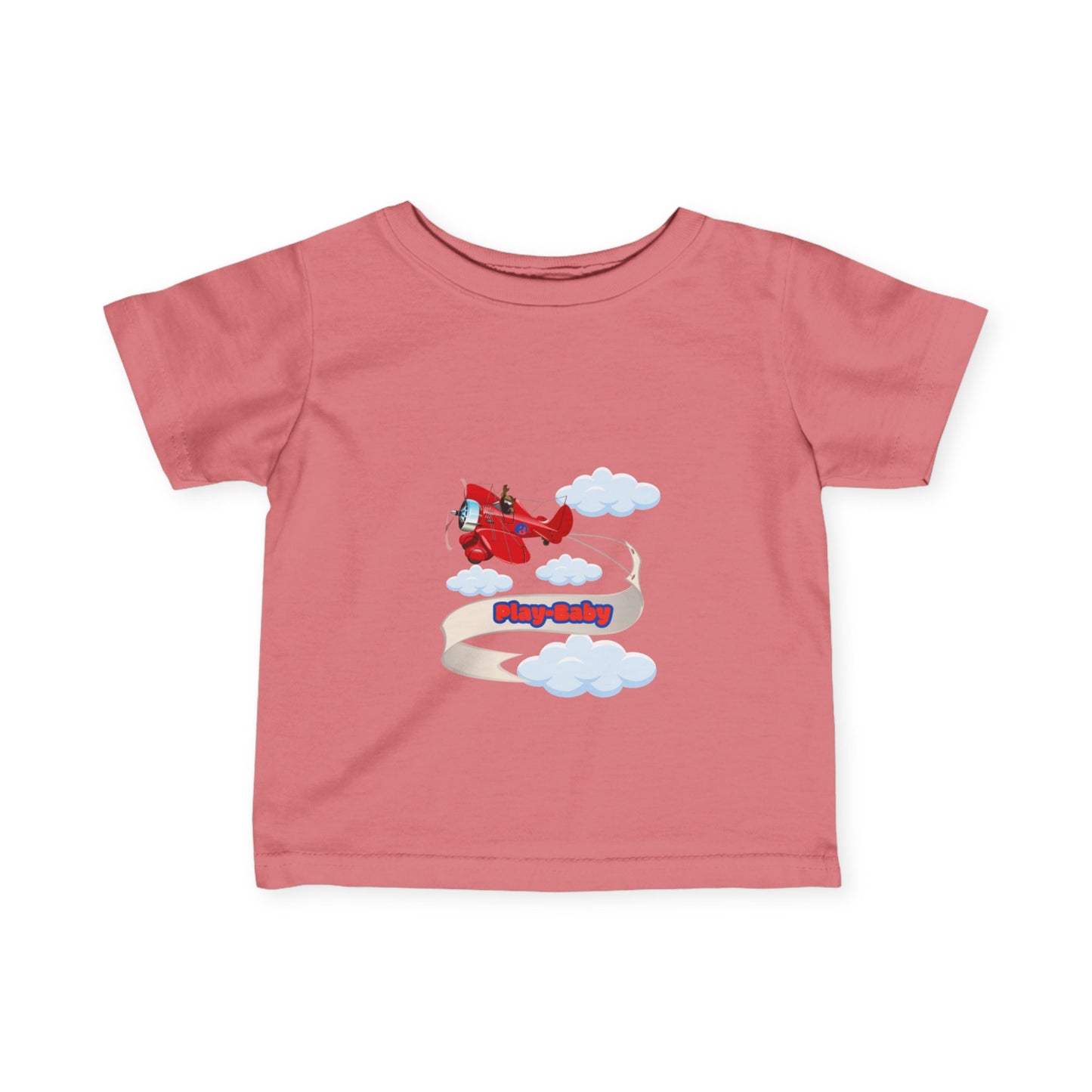 Play-Baby Airlplane Infant Tee - Adorable Baby Shirt for Playful Vibes