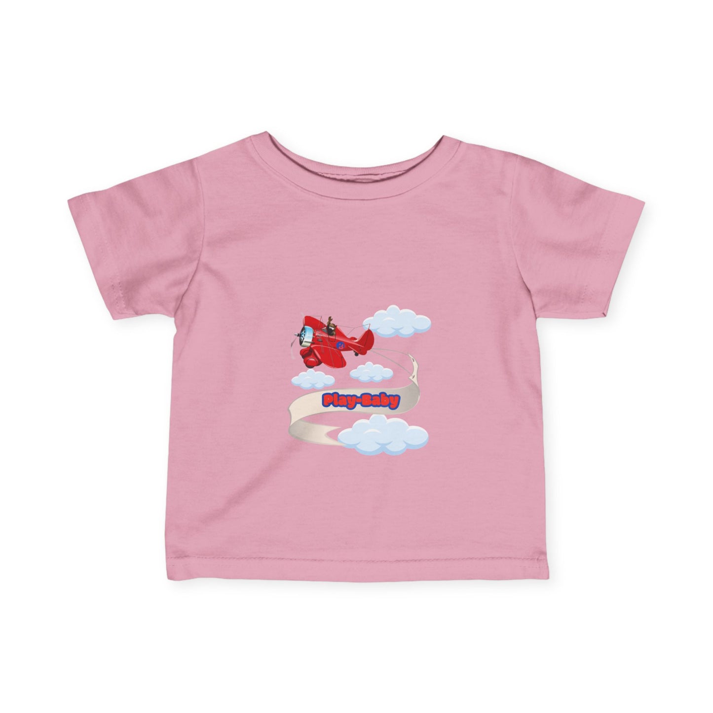 Play-Baby Airlplane Infant Tee - Adorable Baby Shirt for Playful Vibes