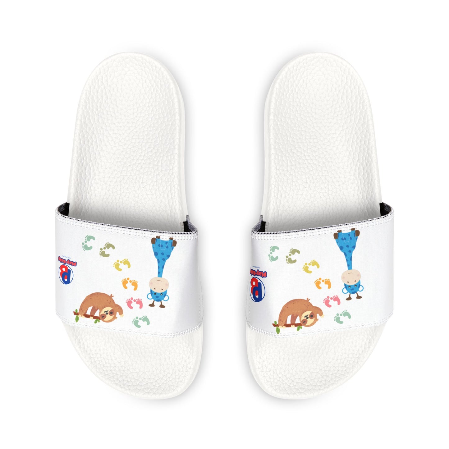 Play-Baby Footprints Youth Removable-Strap Sandals