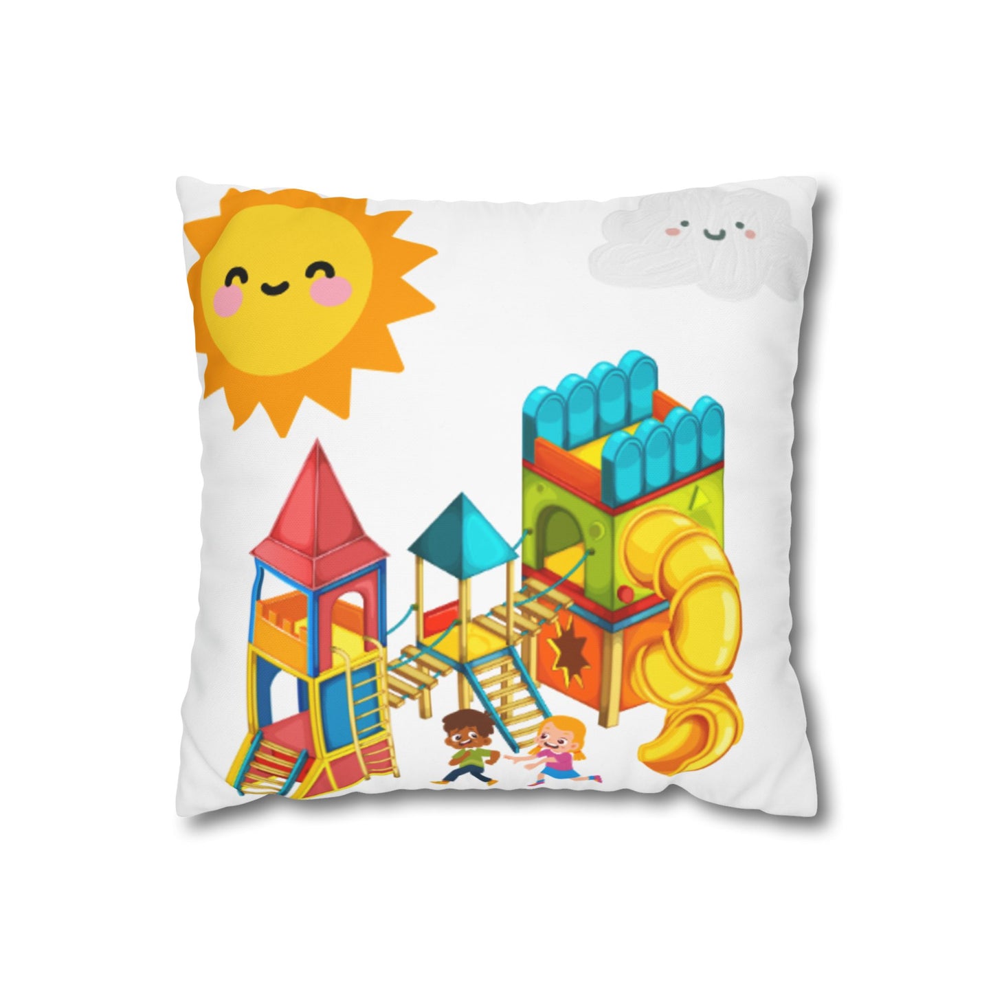 Play-Baby Sunnyplay Square Poly Canvas Pillowcase