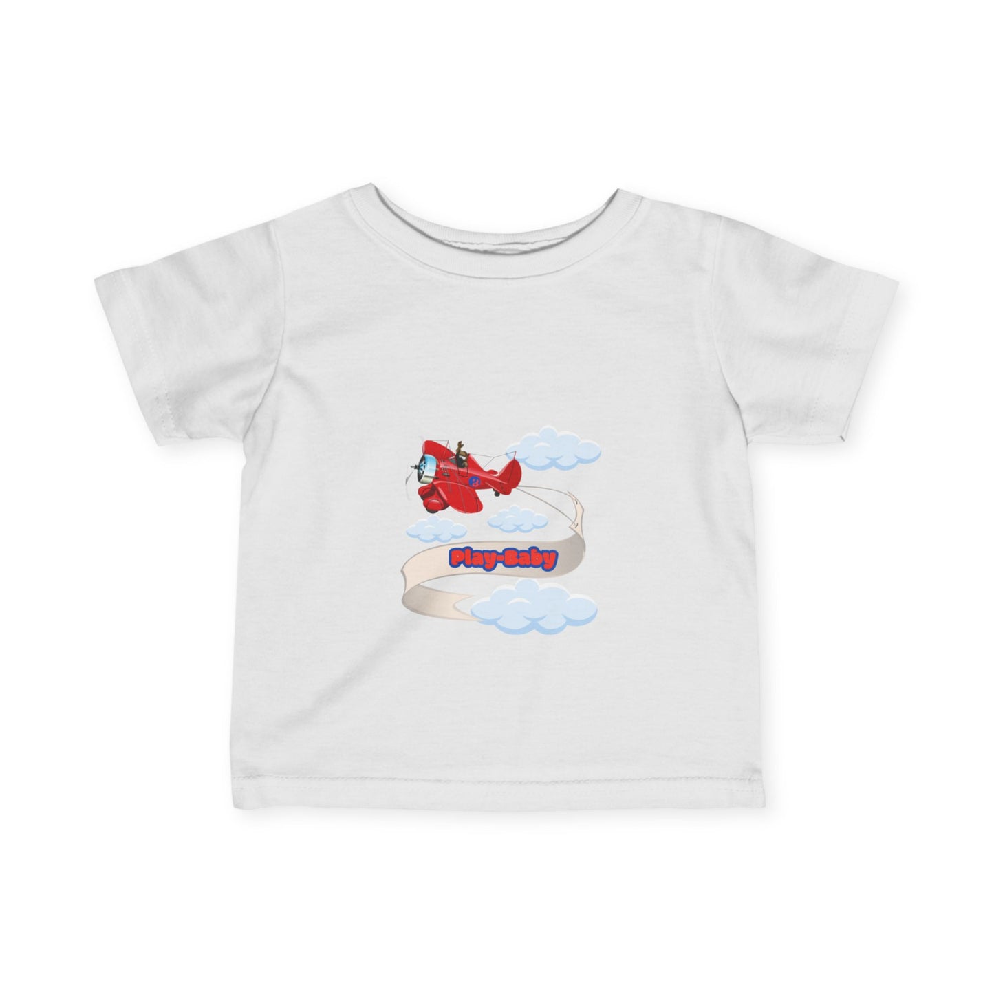 Play-Baby Airlplane Infant Tee - Adorable Baby Shirt for Playful Vibes