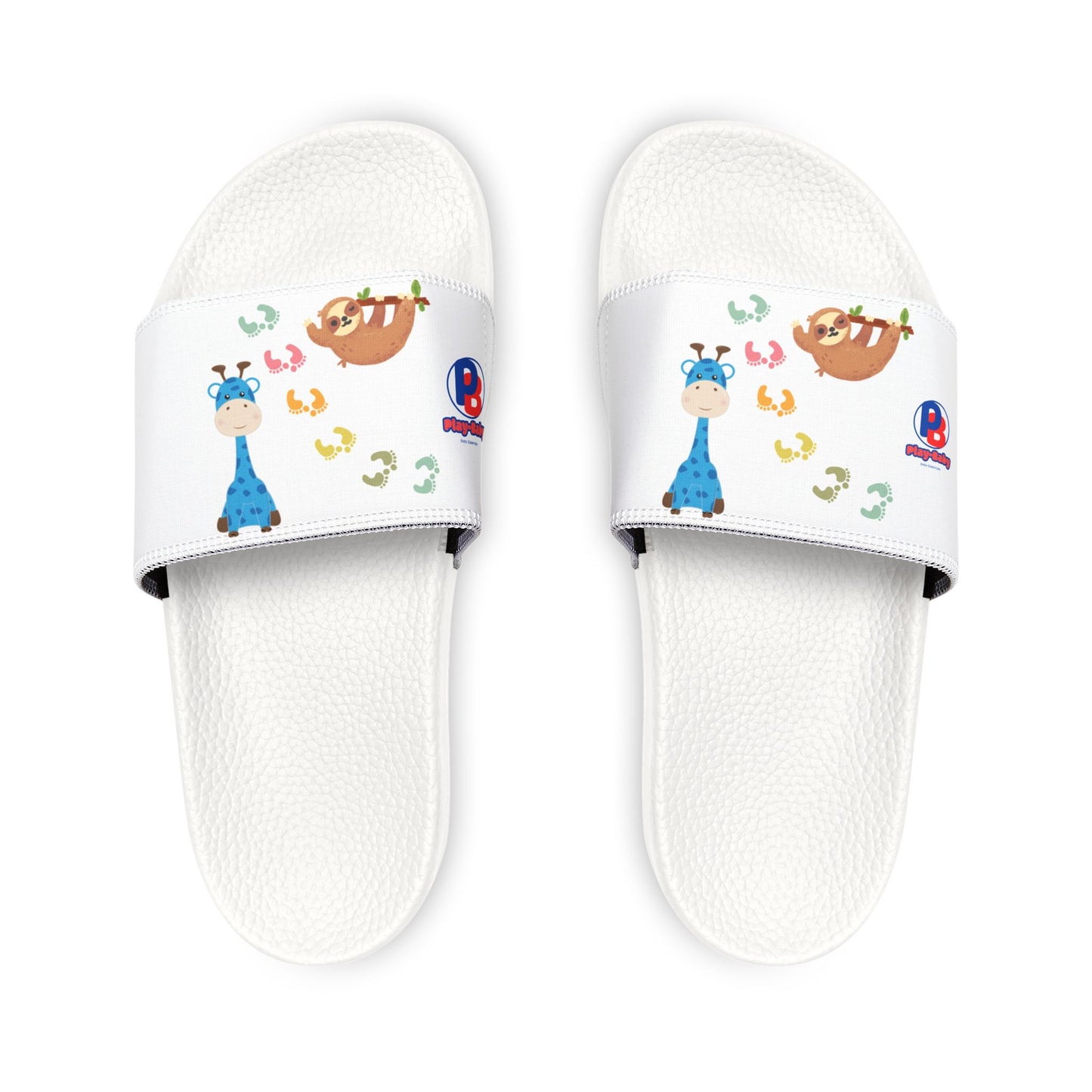 Play-Baby Footprints Youth Removable-Strap Sandals