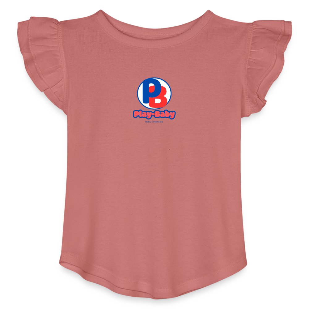 Play-Baby Toddler Girls Flutter T-shirt - mauve