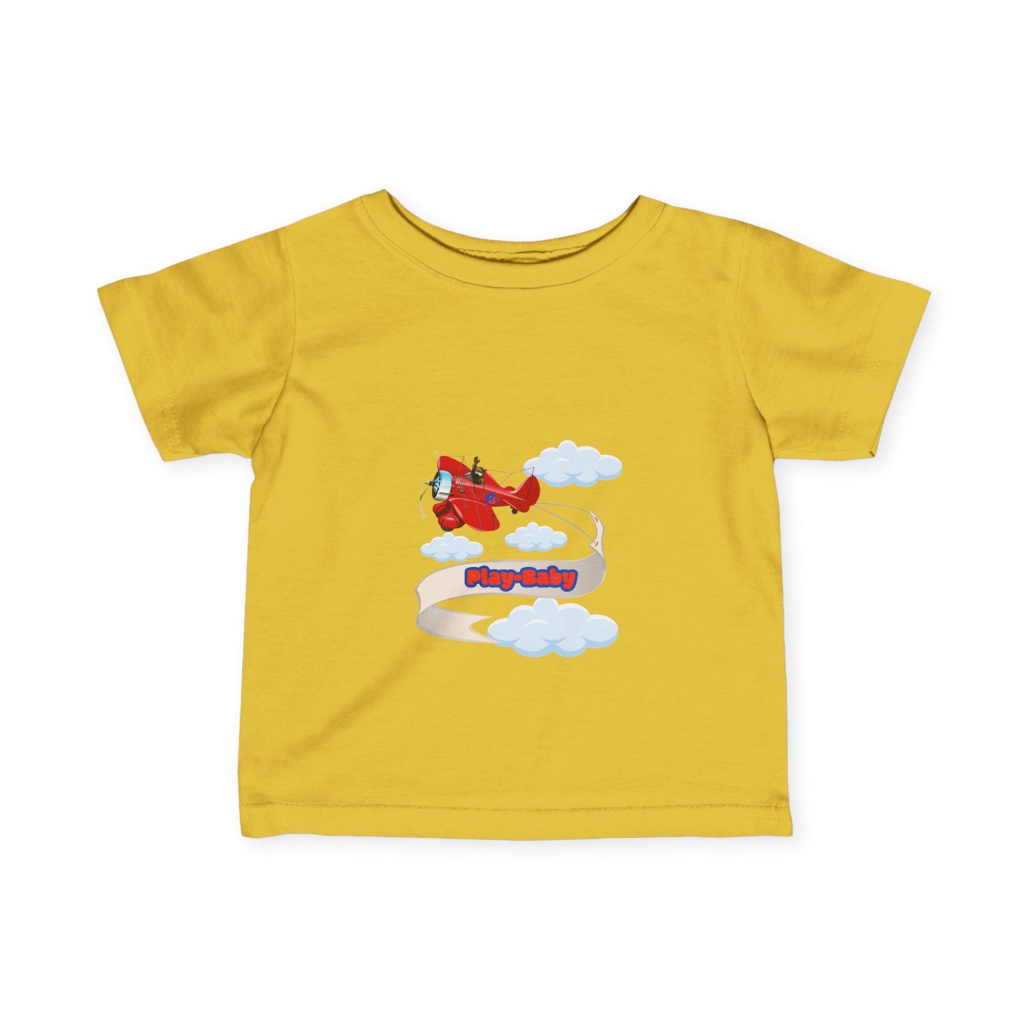 Play-Baby Airlplane Infant Tee - Adorable Baby Shirt for Playful Vibes