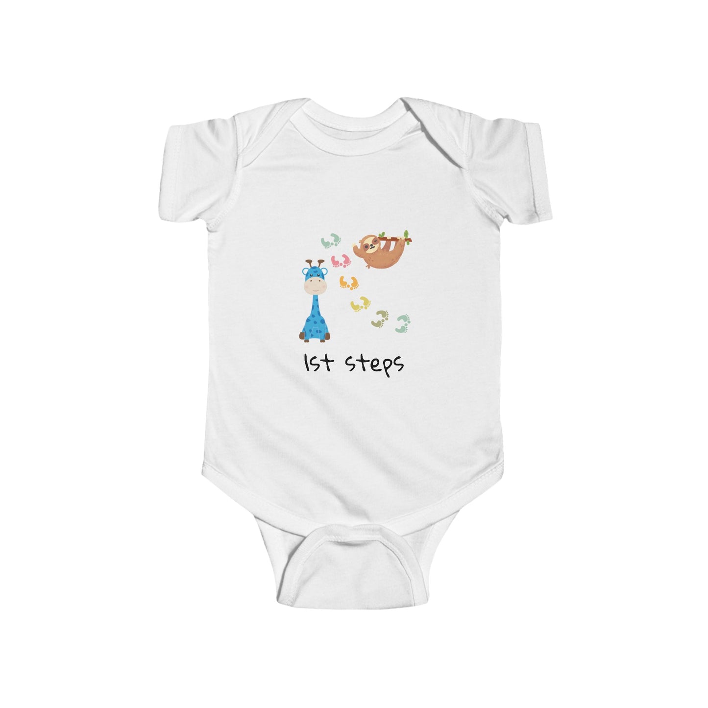 Cute Bear & Blocks Infant Bodysuit - Perfect Baby Shower Gift