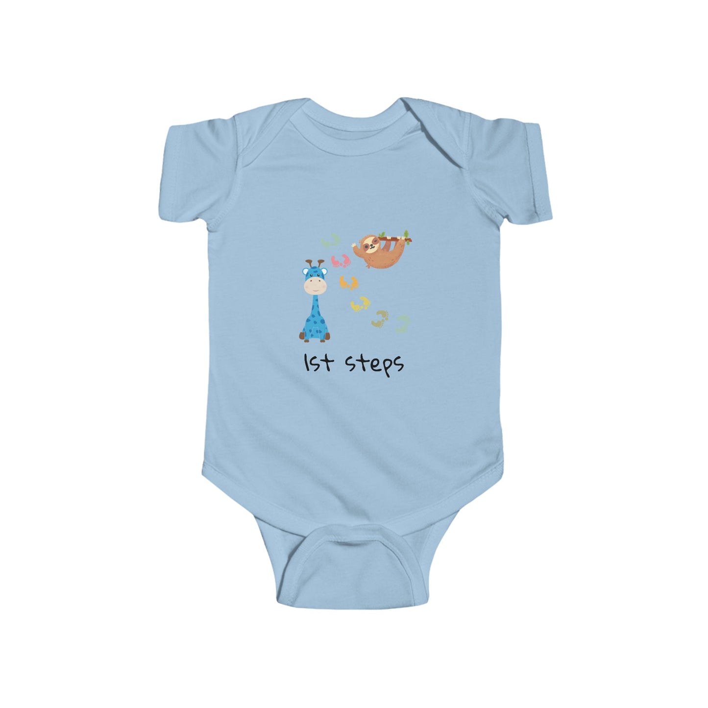 Cute Bear & Blocks Infant Bodysuit - Perfect Baby Shower Gift