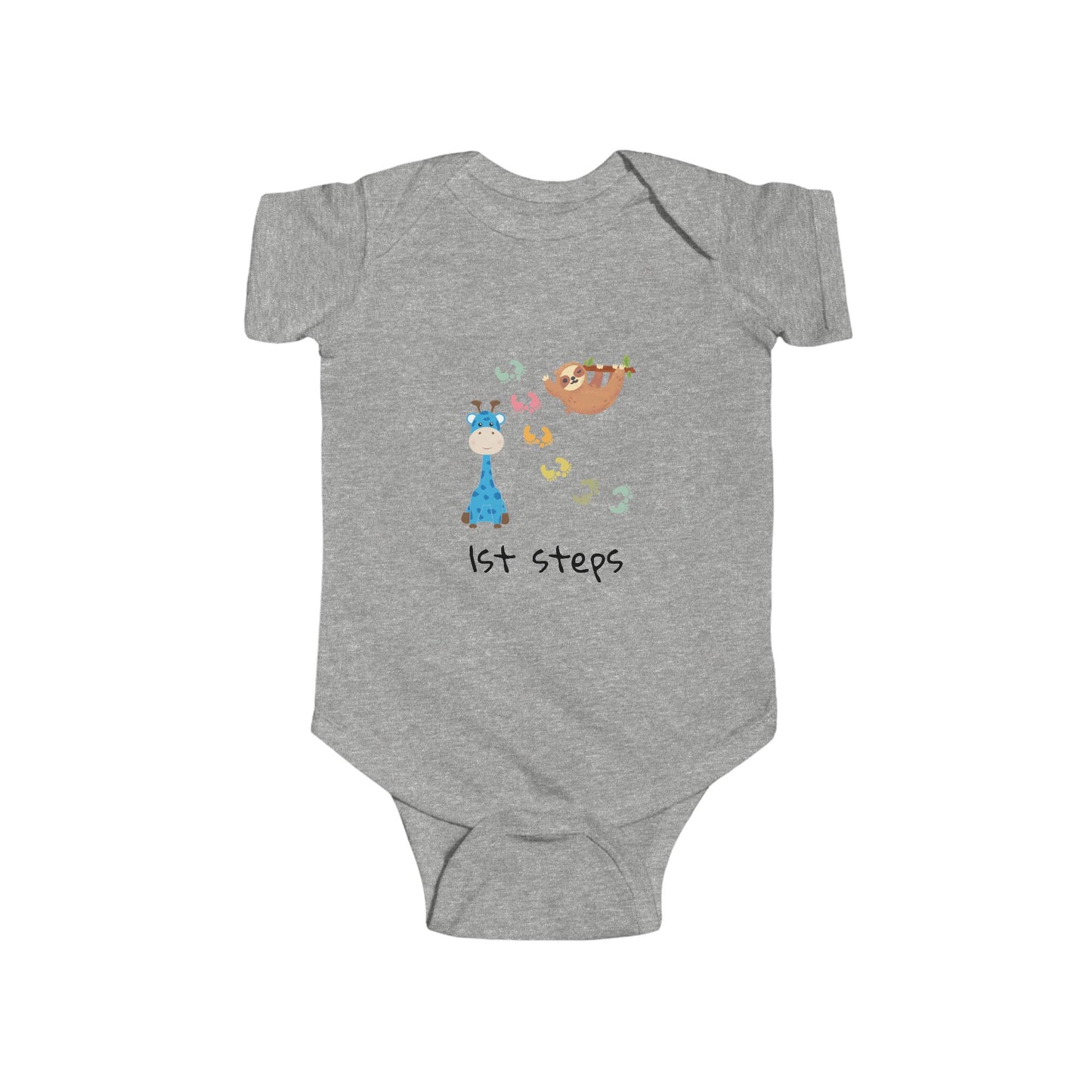 Cute Bear & Blocks Infant Bodysuit - Perfect Baby Shower Gift