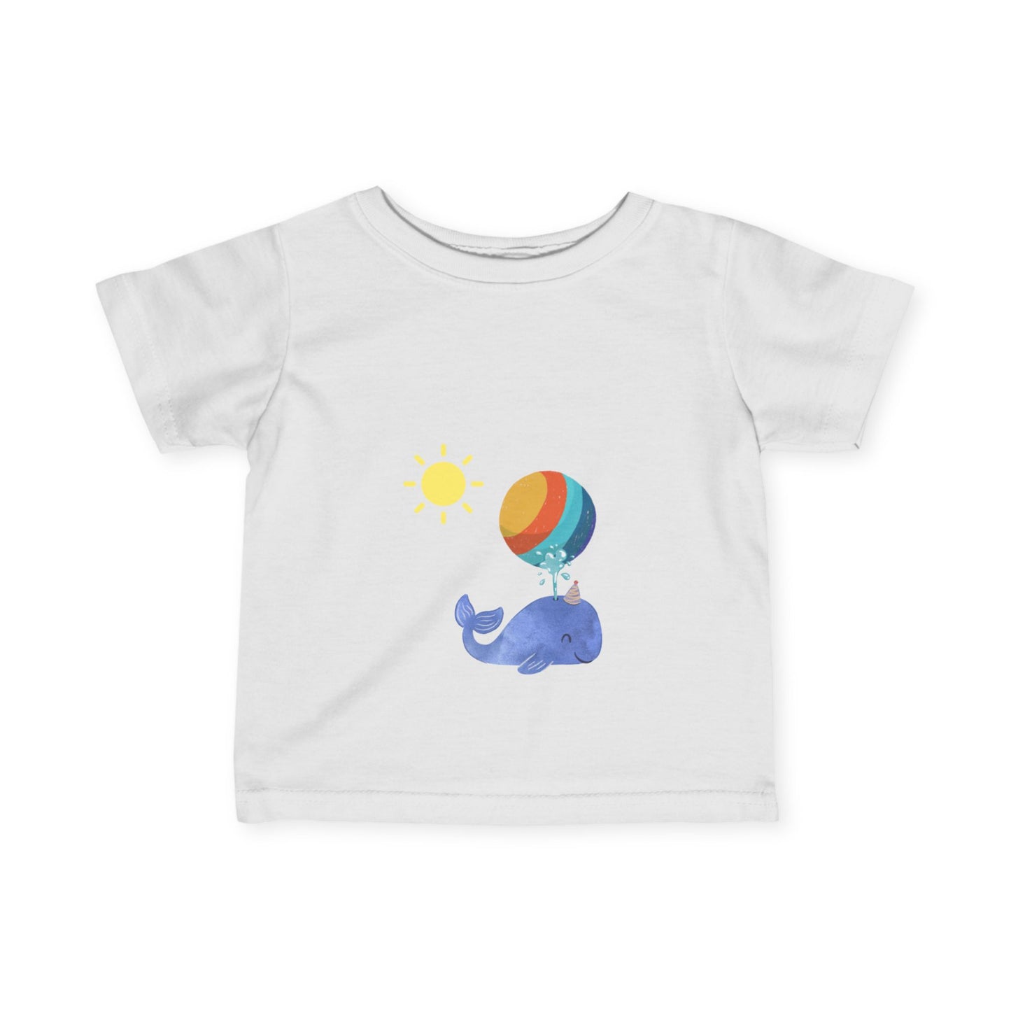 Play-Baby Whimsical Whale Infant Tee - Cute Playful Design for Babies