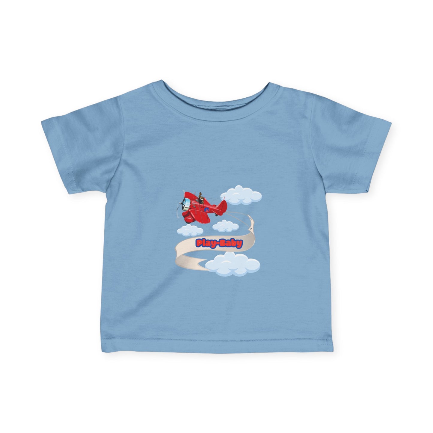 Play-Baby Airlplane Infant Tee - Adorable Baby Shirt for Playful Vibes