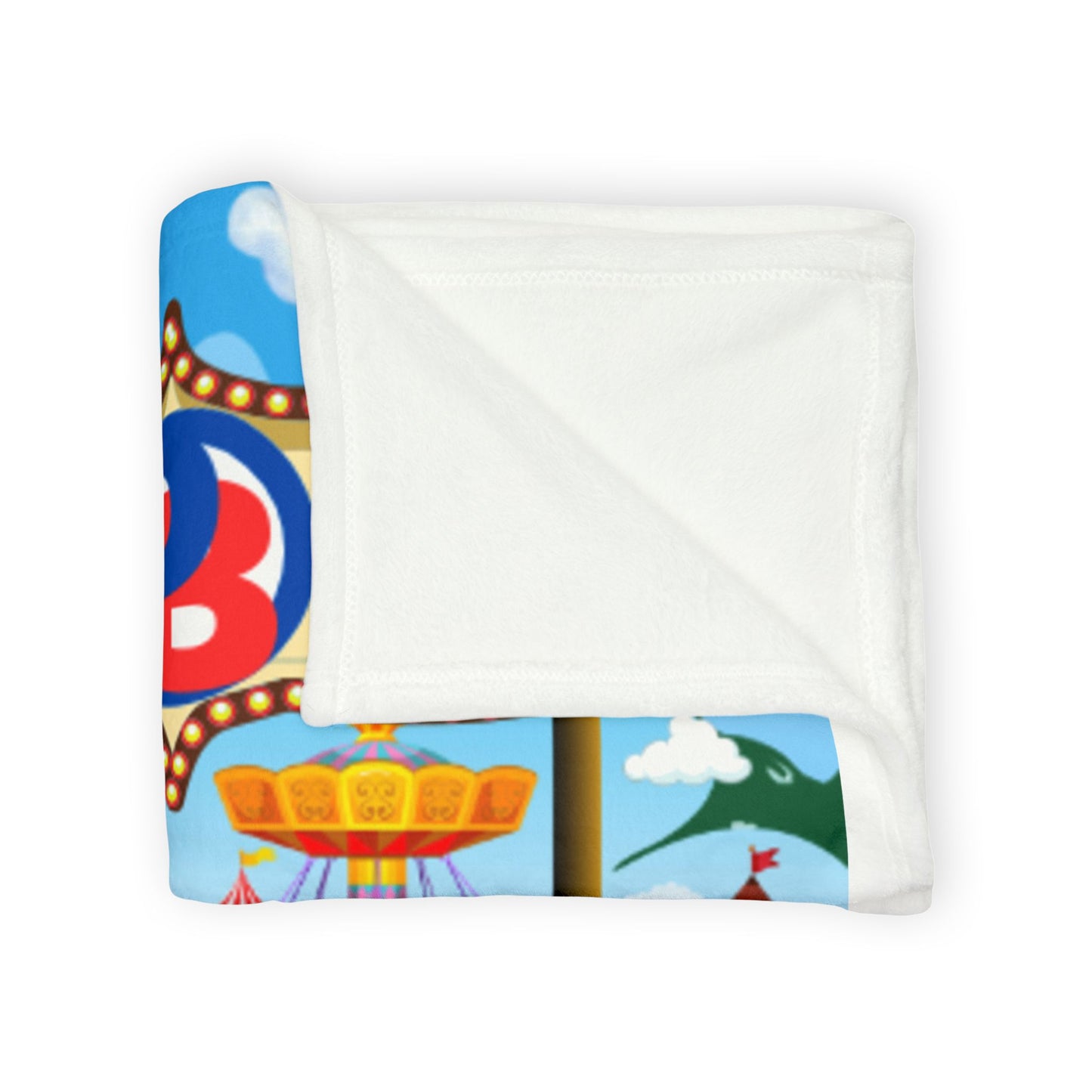 Play-Baby 2 Polyester Throw Blanket with Playful Pattern