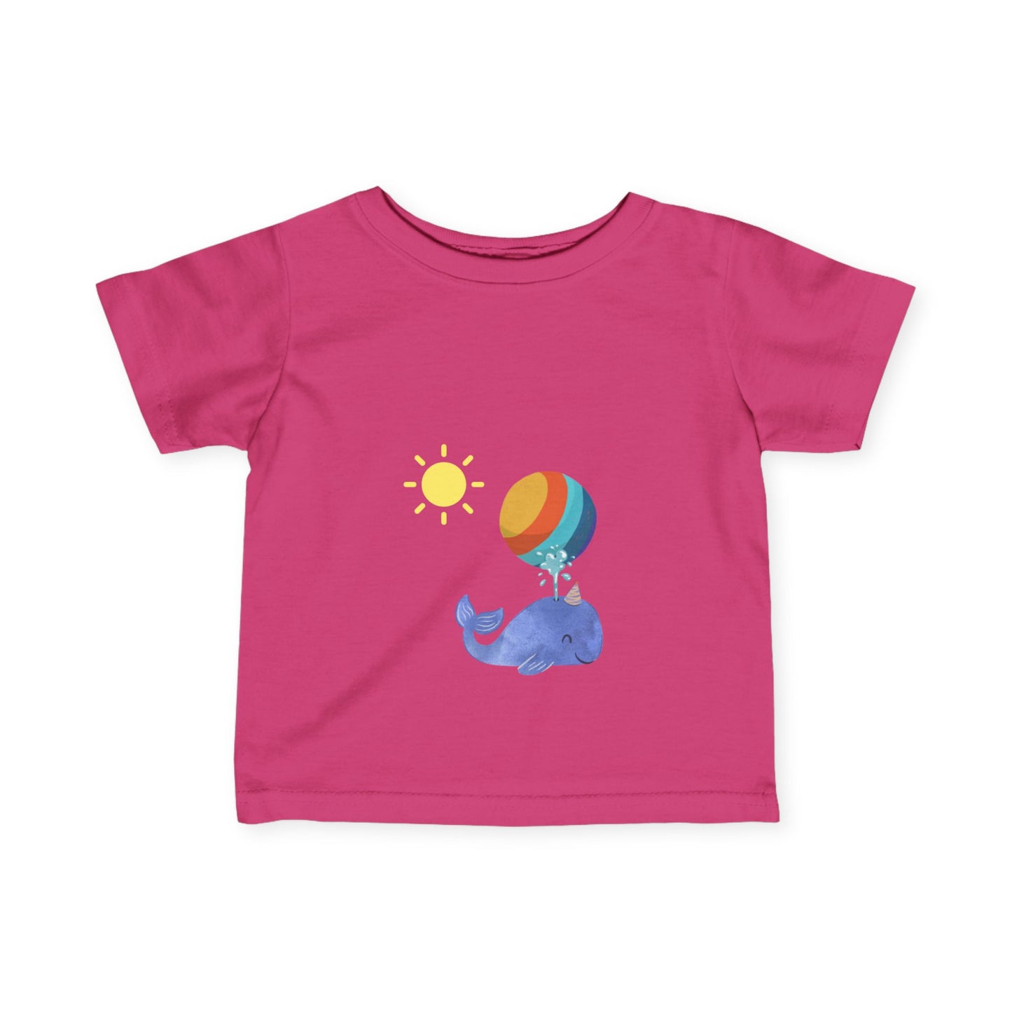 Play-Baby Whimsical Whale Infant Tee - Cute Playful Design for Babies