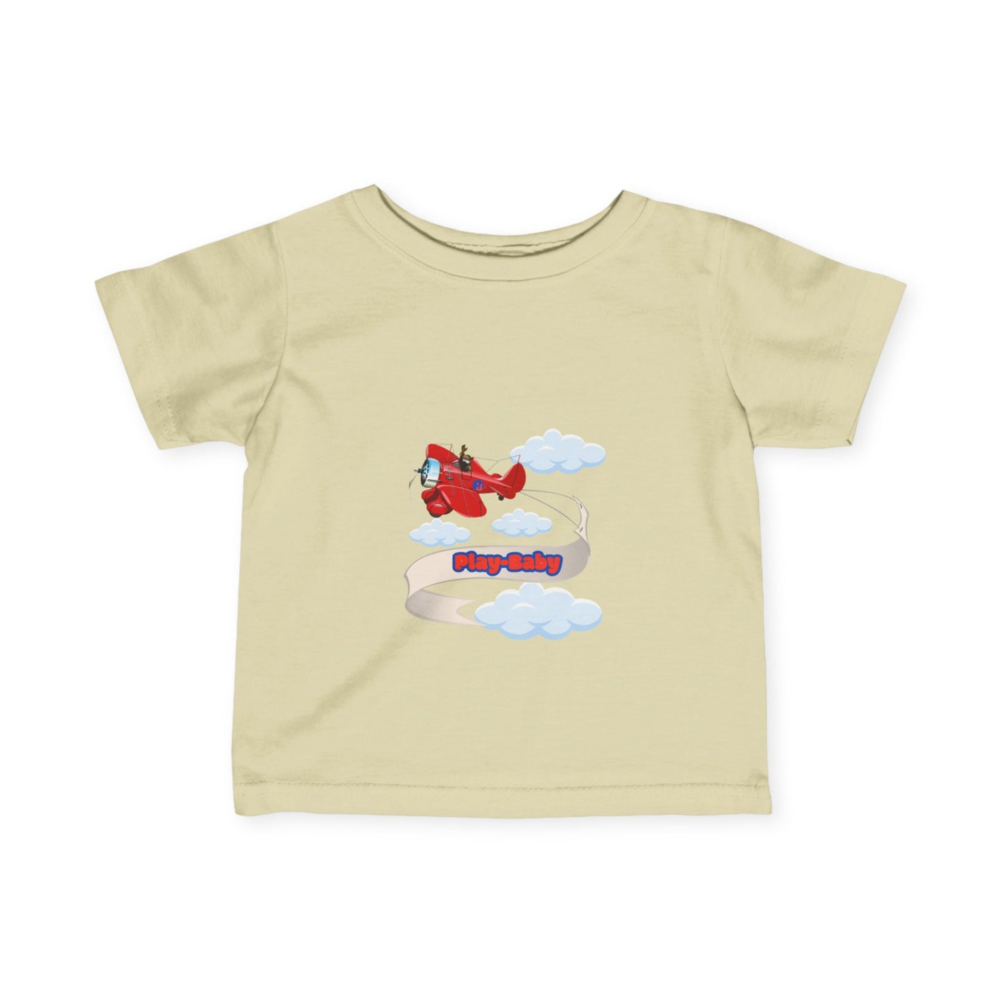 Play-Baby Airlplane Infant Tee - Adorable Baby Shirt for Playful Vibes