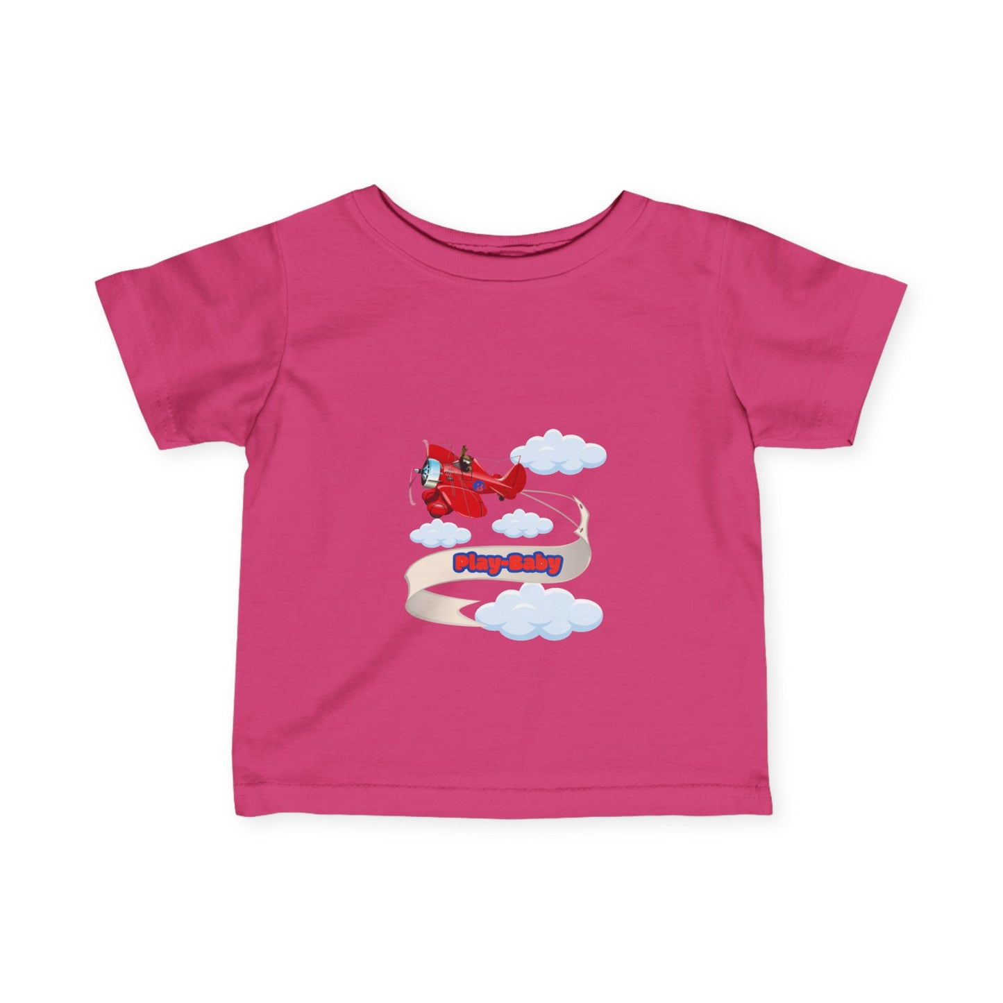 Play-Baby Airlplane Infant Tee - Adorable Baby Shirt for Playful Vibes